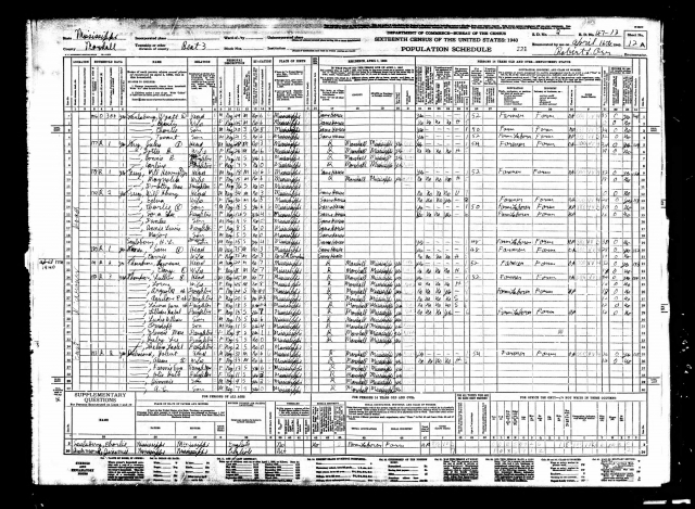 1940 United States Federal Census for Edna Guy