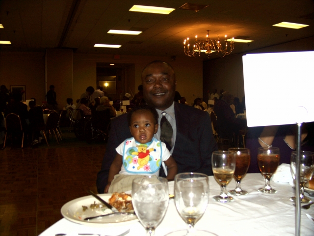 Darrell and his grandson CJ