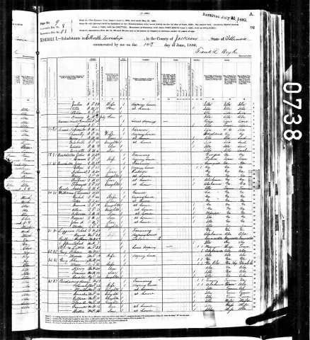 1880 United States Federal Census for Wilson Guy
