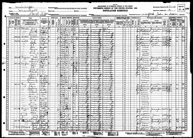 1930 United States Federal Census for Lily M Guy