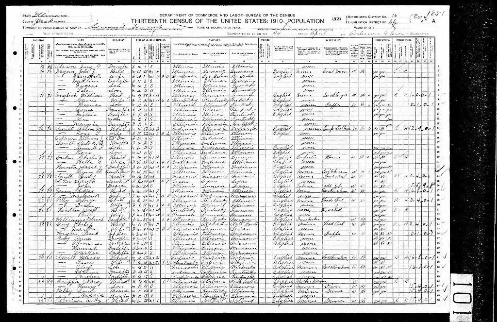 1910 United States Federal Census for Philip Guy