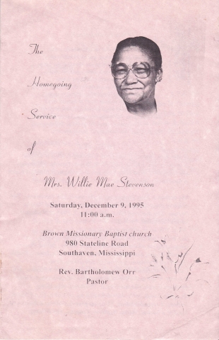 Willie Mae Saulsberry-Stevensons Obituary