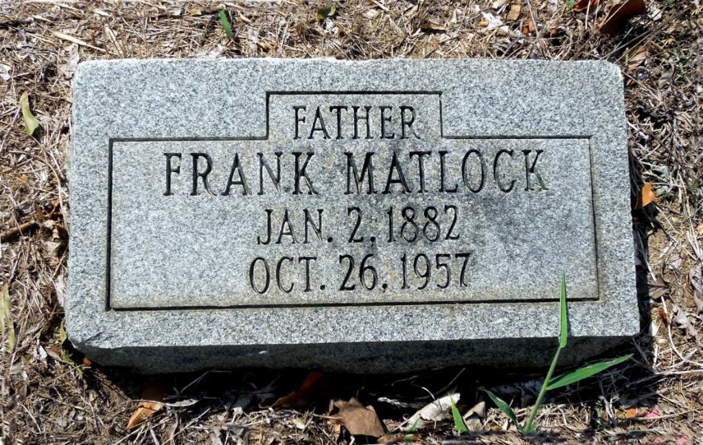 Frank Matlock Sr. (1882-1957)