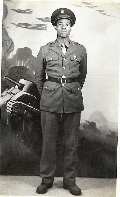 Frank Thomas Bridgeforth Sr. (World War II Veteran) was the husband of Idella Guy-Bridgeforth (5th Generation)
