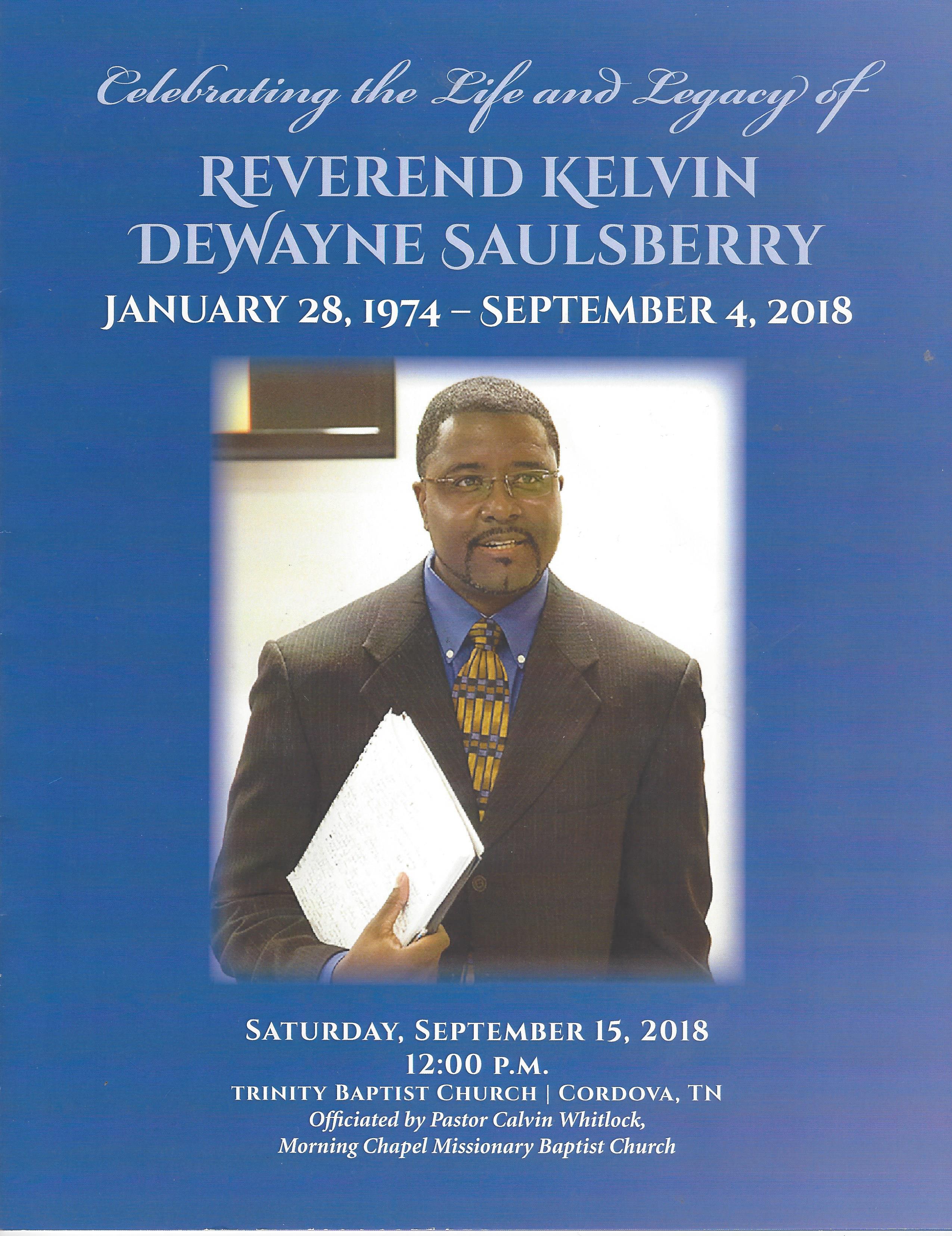 Rev. Kelvin DeWayne Saulsberry
