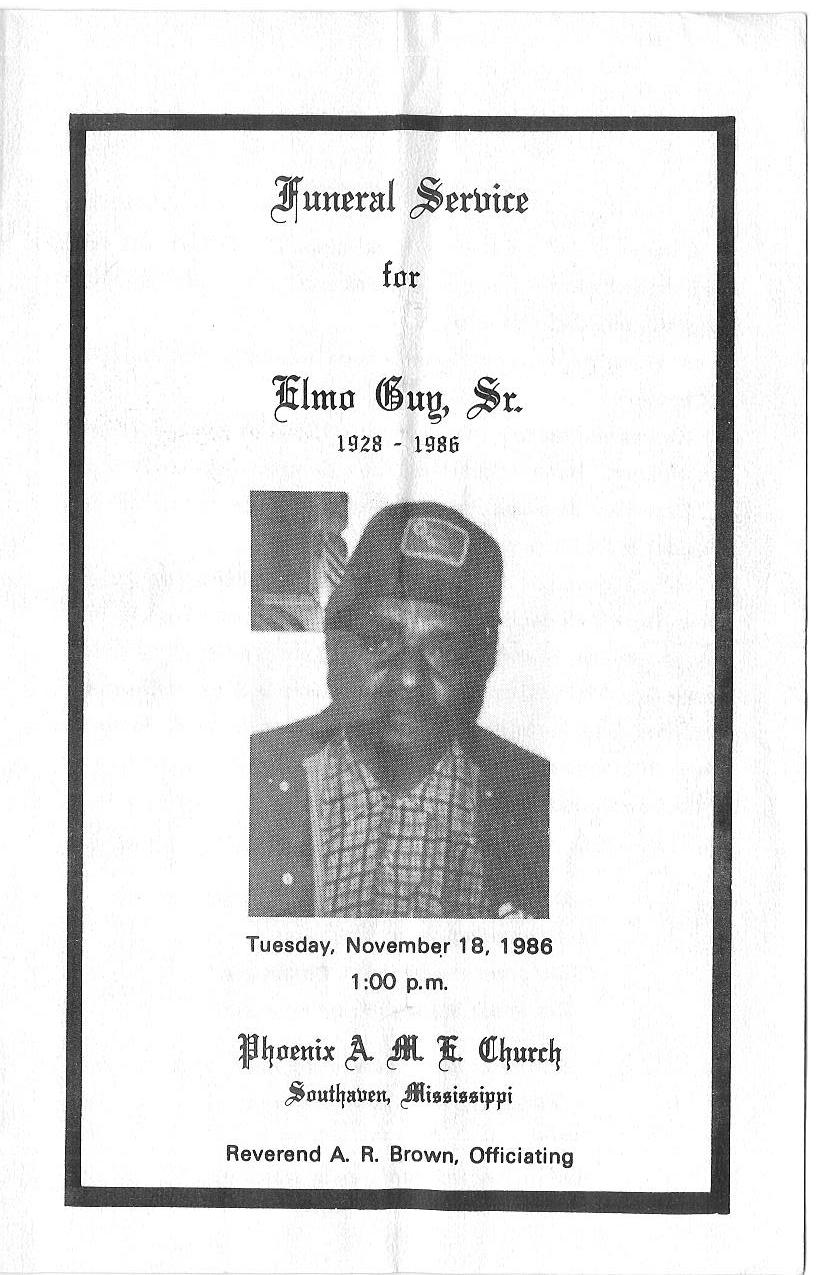 Elmo Guy Sr. (5th Generation)