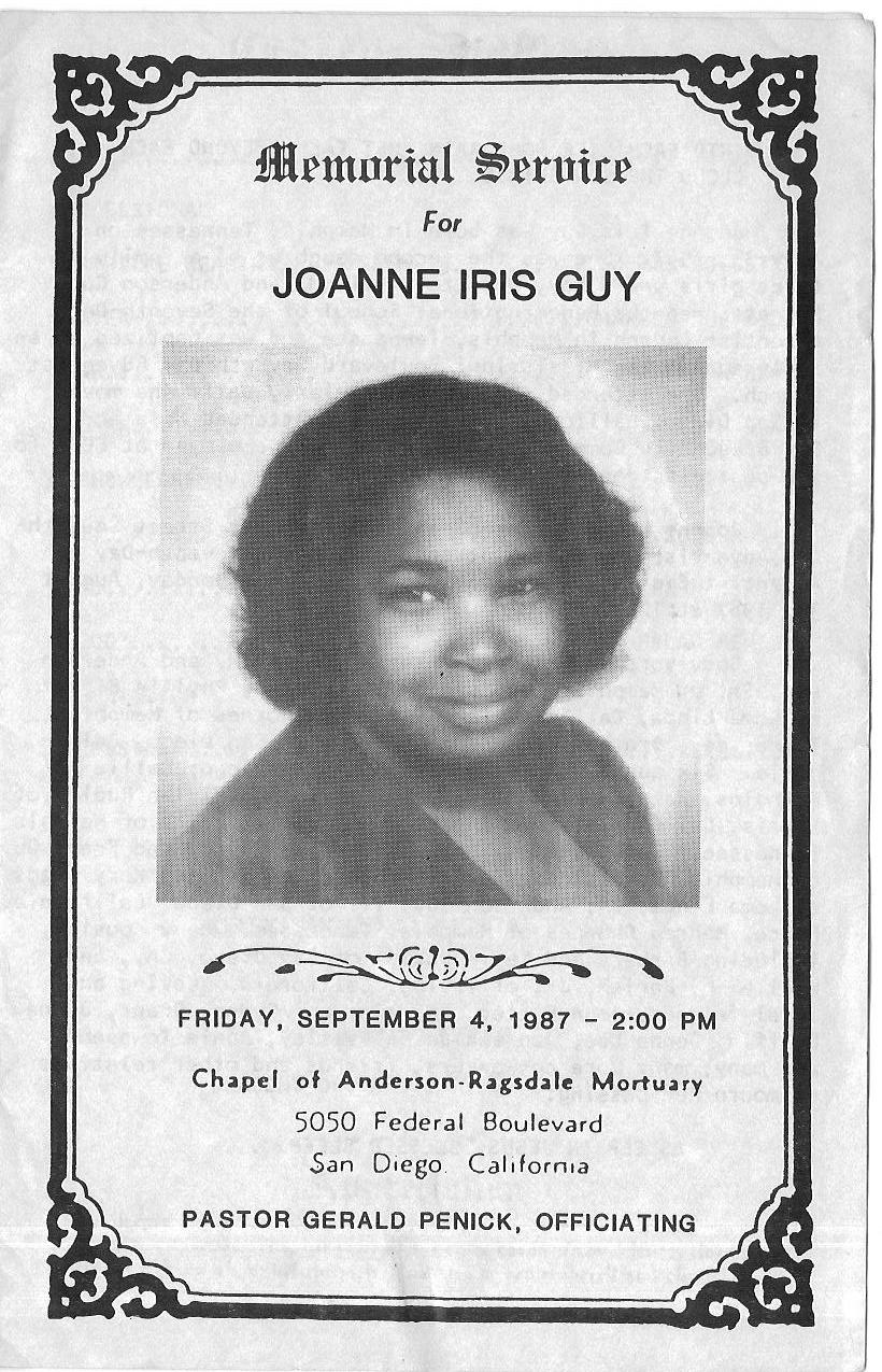 Joanne Iris Guy (6th Generation)