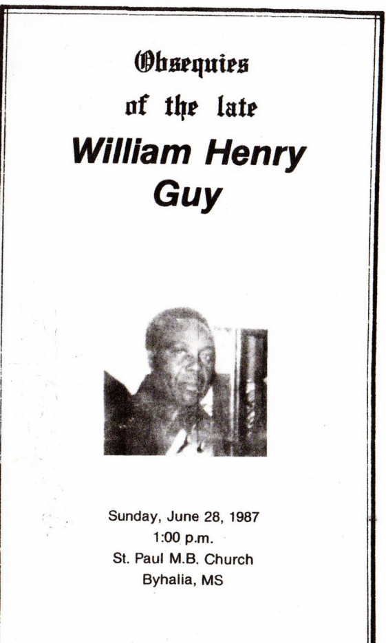 William Henry Guy Jr. (1921-1987)