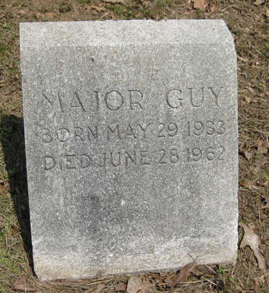 Major Guy Sr. (1933-1962)