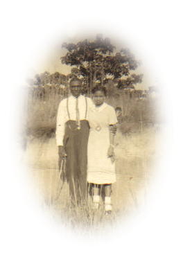 Rev. Lester Dandridge posing with his daughter Ruth Dandridge-Avery, was the husband of Elizabeth Guy-Dandridge (4th Generation)